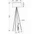 wymiary stylowej lampy M096 Sontu