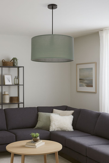 Wisząca lampa miętowa M097-grix