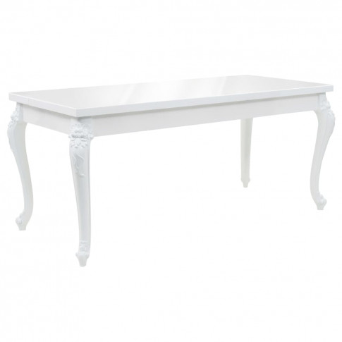 Retro stół Emilly o białym kolorze
