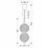 wymiary lampy wiszacej M101 Luil