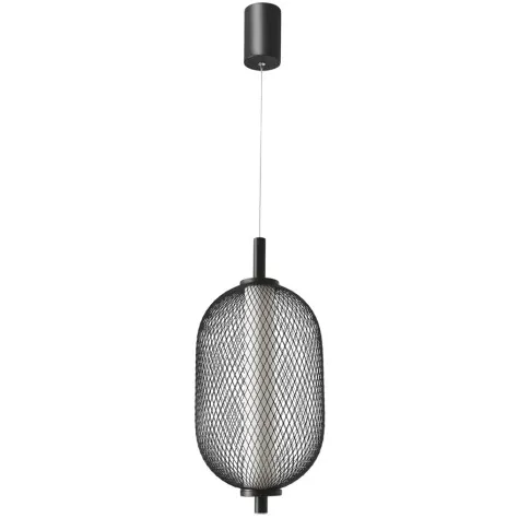 czarna wiszaca lampa do salonu Luil M103