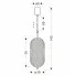 wymiary lampy sufitowej M103 Luil