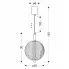 wymiary czarnej lampy M104