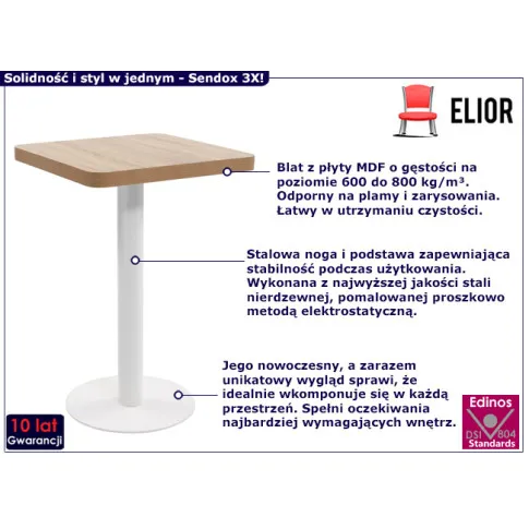  Inforgrafika stolika do salonu Sendox 3X