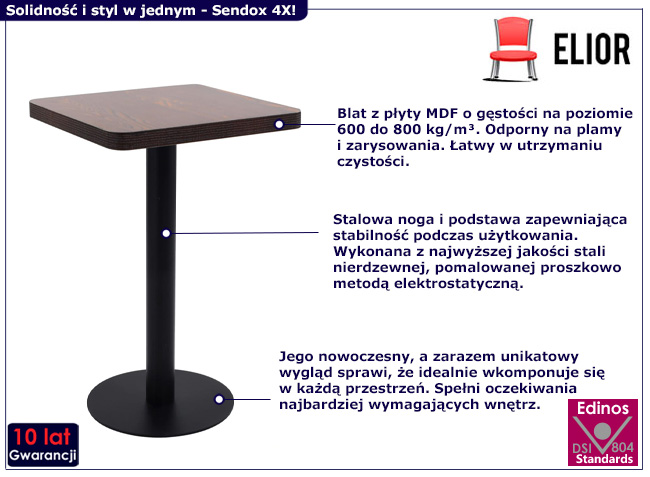 Stolik barowy Salto 4X