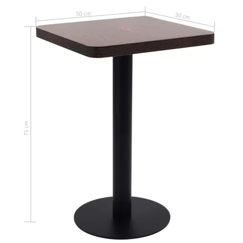 Wymiary stolika barowego Sendox 4X