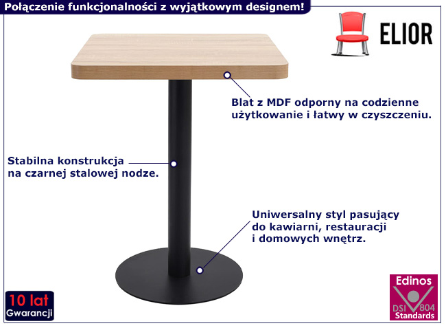 Stolik Equss dąb sonoma 