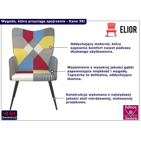 nowa infografika fotela nowoczesego kane 3X