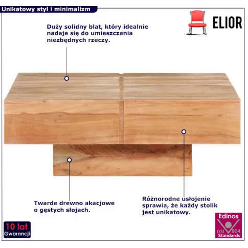 Stolik kawowy Acario infografika poprawiona