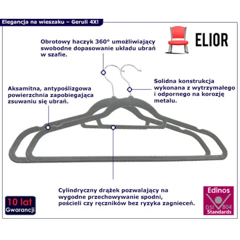  Infografika szrego wieszaka do szafy Geruli 4X