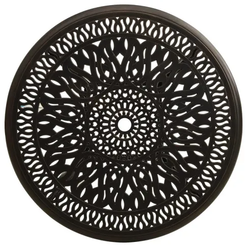 Zdjęcie vidaXL Stół ogrodowy, brązowy, 90x90x74 cm, odlewane aluminium | Edinos.pl