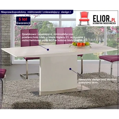 Fotografia Elegancki stół Strand - dąb sonoma z kategorii Stoły