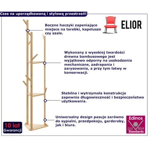  infografika wieszaka na ubrania Elfiko 6X