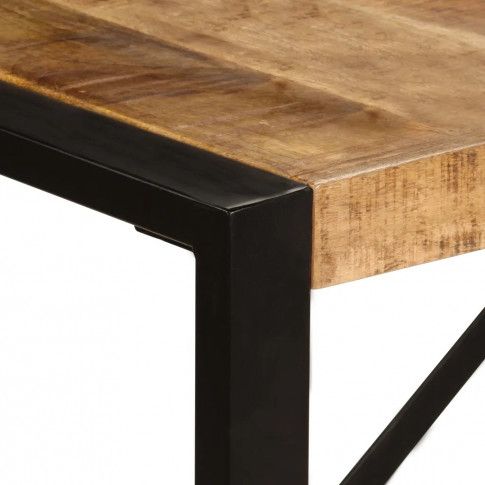 Szczegółowe zdjęcie nr 6 produktu Brązowy stół w stylu loftowym 100x220 – Veriz 6X