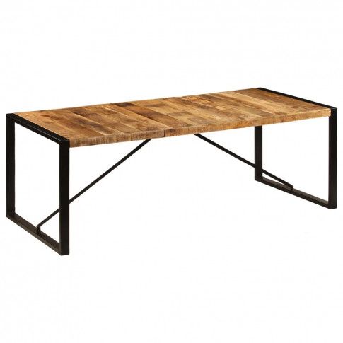 Szczegółowe zdjęcie nr 10 produktu Brązowy stół w stylu loftowym 100x220 – Veriz 6X