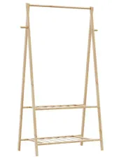 Wieszak na ubrania z 2 półkami 96cm - Tudo 3X w sklepie Edinos.pl