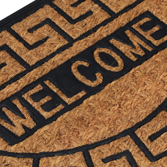 brazowa wycieraczka welcome noka 3x