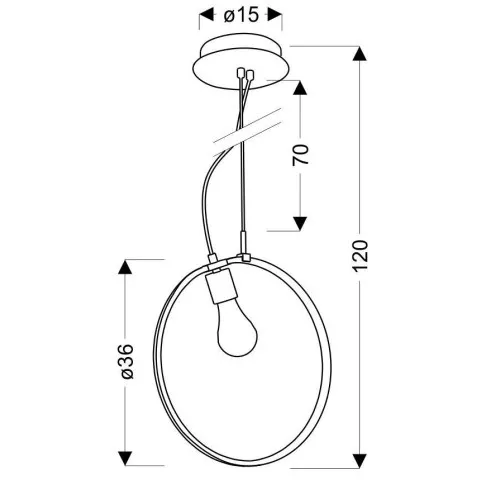 wymiary lampy M117 Urdini