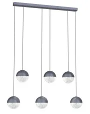 Szara nieregularna lampa ledowa - M118-Iliso w sklepie Edinos.pl