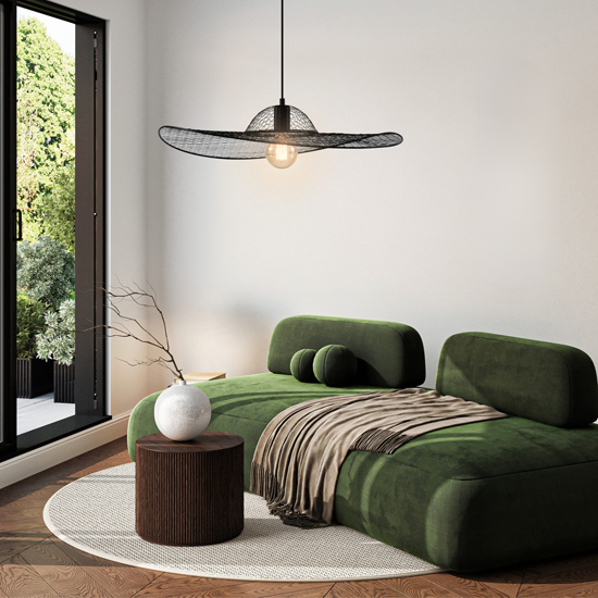 Czarna wiszaca lampa M115 Krando