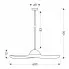 wymiary wiszacej lampy Krando M116