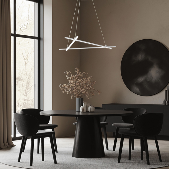 Wizualizacja geometrycznej lampy M120 