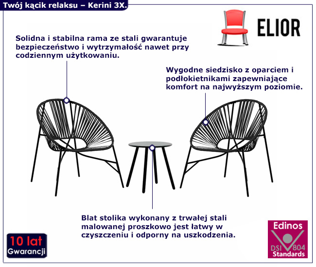 komplet mebli ogrodowych