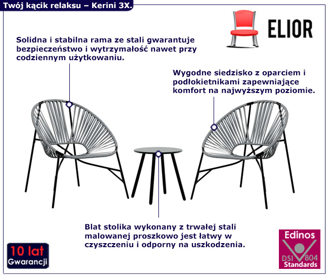 komplet mebli ogrodowych