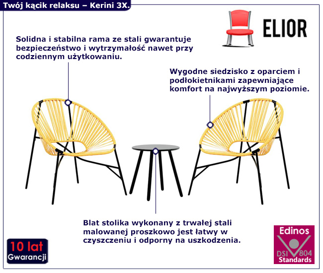 komplet mebli ogrodowych