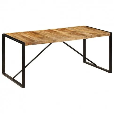 Szczegółowe zdjęcie nr 8 produktu Industrialny stół z drewna mango 90x180 - Veriz 4X  