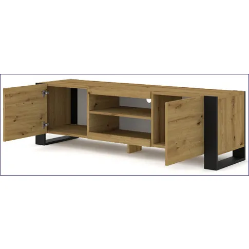 Szczegółowe zdjęcie nr 5 produktu Szafka rtv dąb artisan - Lyra 3X