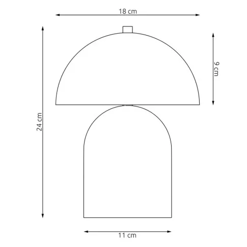 wymiary lampki nocnej M127 Gozil 