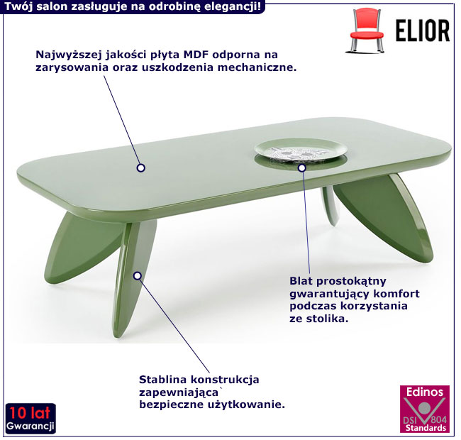 Ława kawowa zielona Muscari