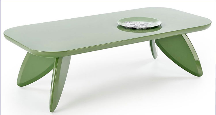 Wiuzalizacja ławy kawowej zielonej Harvel 3X