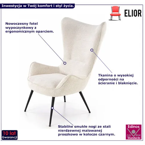 Wypoczynkowy fotel Sloe