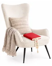 Wypoczynkowy fotel kremowy- Ekilore w sklepie Edinos.pl