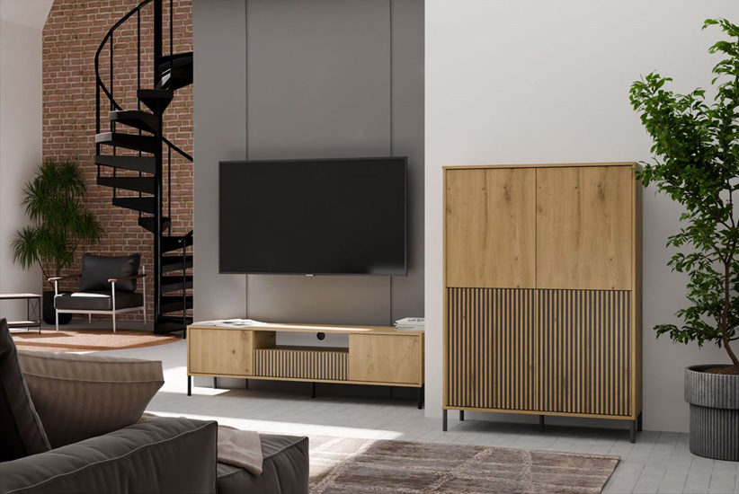 wizualizacja komody do salonu Valdi 3X