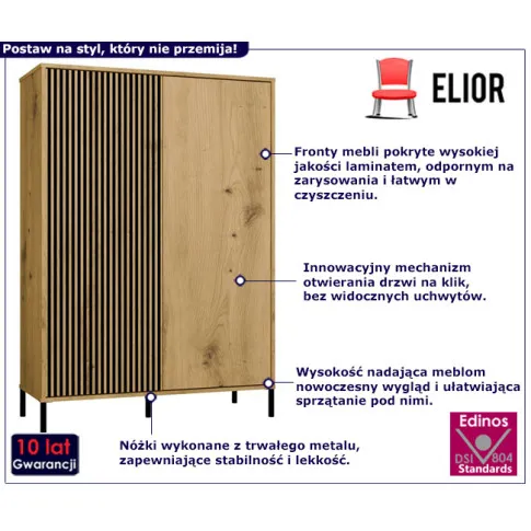 infografika ryflowanej komody Iren 4X