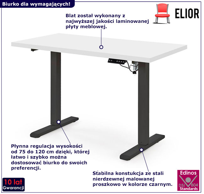 Biurko elektryczne Renzo