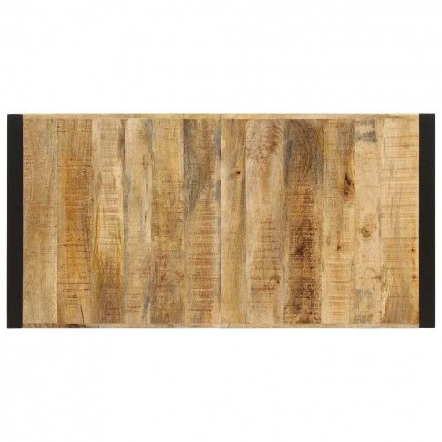 Blat drewniany stołu Veriz 2X pokazany z dużego bliska