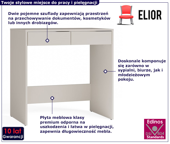 toaletka do sypialni Alesio 4X
