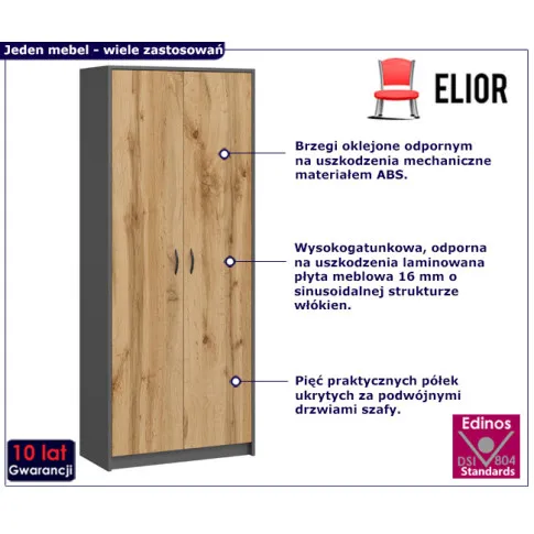 infografika szafy z półkami Viros