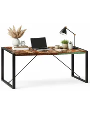 Wielokolorowy stół industrialny 70x140 – Fulo 2X w sklepie Edinos.pl