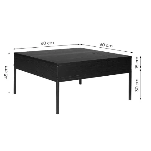 wymiary stolika z szufladą Kodi 3X