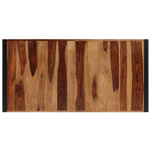 Szczegółowe zdjęcie nr 5 produktu Brązowy stół z drewna sheesham 70x140 – Veriz 3X