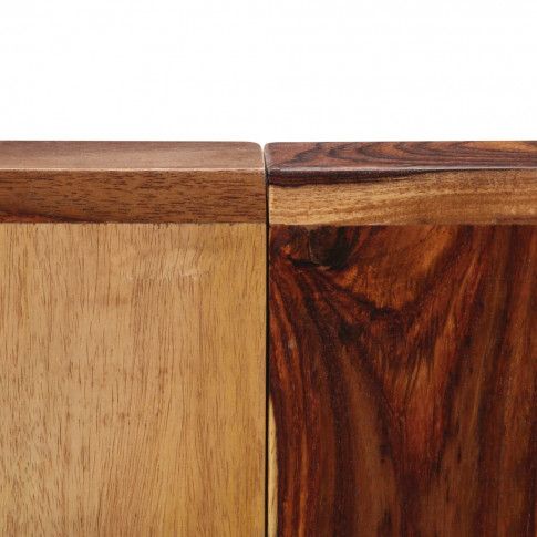 Szczegółowe zdjęcie nr 8 produktu Brązowy stół z drewna sheesham 70x140 – Veriz 3X