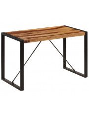 Brązowy stół z drewna sheesham 60x120 – Veriz 2X w sklepie Edinos.pl