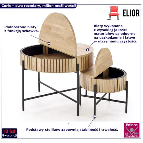 Zestaw stolików Curls