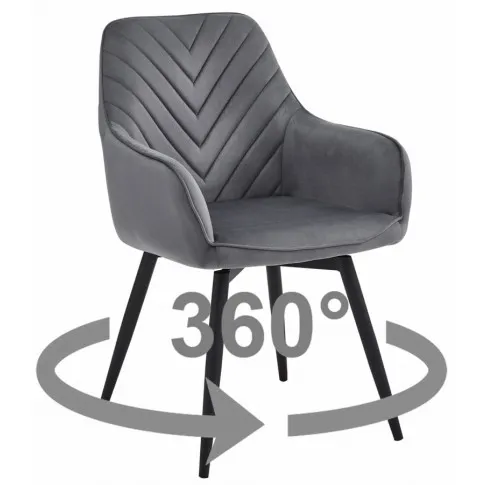 obrtowe szare krzesło Ebon