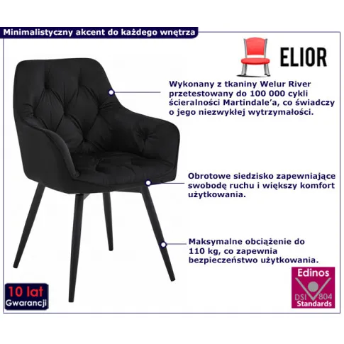 nowoczesny fotel obrotowy Zenila